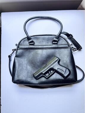 3D Gun Print Bag Women Purse - Handbag Crossbody~Adjustable Straps